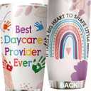 Daycare Tumbler Stainless Steel 20oz, Daycare Teacher Appreciation Gifts Bulk For Christmas Mothers Day, Childcare Provider Gifts for Women Men Coffee Cup (TB889A13)