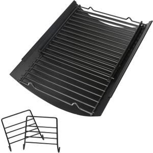 Hisencn 15"- 27" Adjustable Ash Pan for Chargriller 5050 5072 5650 E1224 1224 1324 2121 2222 2727 2828 2929 2123 Charcoal Charbroil 17302056, with 2 Pack Fire Grate Hangers Replacement Parts