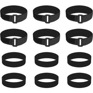 6pcs Couch Connector Straps, Universal Sectional Couch Connectors with 6 Hook and Loop Straps to Keep Sliding Sofa in Place Tool-Free Furniture Connectors (Black)