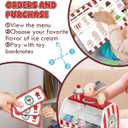 Lehoo Castle Ice Cream Toys for Toddlers 3-5, Toys for 3+ Year Old Girls, Ice Cream Play Set for Kids Ages 2-4, Play Ice Cream Counter Shop, Gift for Girls Boys 3 4 5 6 Year Old