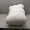 HOMELAB Adjustable Shredded Memory Foam Body Pillow, Cooling Long Pillow with Washable Cover, Full Support for Side Sleepers, Back, Hip & Leg Comfort, 1 Pack 20"x52" (White)