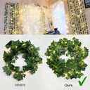 RECUTMS Ivy Fake Vines for Room Decor 12 Pack 86 FT Artificial Plant with 100 LED String Light Bedroom Aesthetic Hanging Greenery Garlands Backdrop Leaves for Wall Wedding Party Home Garden Decor