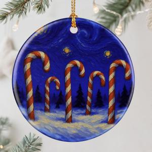 2 x Starry Night Ornament  Christmas Ornament, Christmas Decoration, & Perfect Holiday Decor | Gift Exchange, Gift Idea