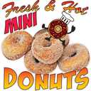 Custom Food Truck Decals Fresh and Hot Mini Donuts Food and Beverage Concession Concession Sign 18 in on Longest Side Design Only