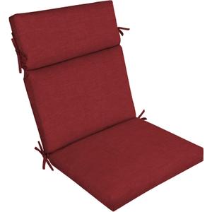 Arden Outdoor Chair Cushion, 21 x 20, Rain-Proof, Fade Resistant 20 x 21, Ruby Red Leala