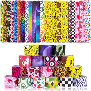 LovesTown Slap Bracelets for Kids, 48 PCS Snap Bracelets Bulk Party Favors Easter Basket Stuffers Exchanging Gifts Classroom Prizes