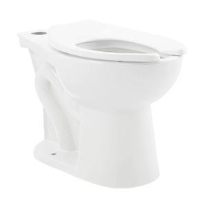 Sirne Floor-Mounted Comfort Height Commercial Elongated Top Flush Spud Flushometer Toilet Bowl