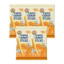 Earth's Best Organic Baby Food, Dissolvable Teething Snack for Babies 6 Months and Older, Cheddar Cheese Crunchy Sticks, .56 oz Pack (Pack of 5)