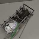 Hanging Shower Caddy Over Door: Silver Rustproof Shower Organizer over the Door - No Drilling Bathroom Rack for Inside Shower