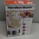 Hamilton Beach Food Processor & Vegetable Chopper for Slicing, Shredding, Mincing, and Puree, 10 Cups + Easy Clean Bowl Scraper, White and Stainless Steel (70733)