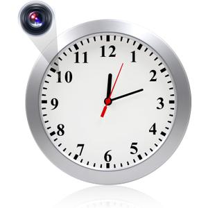 Nanny Cam 1080P HD Clock Hidden Camera Motion Detection Loop Recording Small Video Camera for Office, Indoor Security Camera No WiFi Function