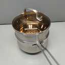 Ohtomber Stainless Steel Sauce Pan - Tri-Ply 1.5 Quarts Steamer for Cooking, Small Cooking Pot with Steamer Basket, Sauce Pan with Lid, Non Stick Saucepan, Induction Steam Pot for Vegetable, Oatmeal