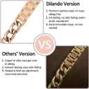 Dilando Cool Chain Metal Silver Band Compatible with Apple Watch 38mm 40mm 41mm Women Men, Stainless Steel Bracelet Bling Case for Iwatch SE & Series 8 7 6 5 4 3 2 1 (Silver, 38mm)