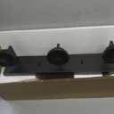 VINLUZ 3 Light Wall Mounted Lighting in Black Finish,Classic Bathroom Vanity Light with Clear Glass Shade Sconces Lighting for Mirror