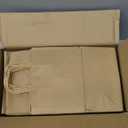 RACETOP Brown Paper Bags with Handles Bulk 100Pcs 8x4.5x10.8 Inch Gift Bags Bulk, Brown Kraft Paper Bags for Retail, Party, Shopping, Favor