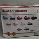 Homemate Electric Heated Blanket Queen - 84"x90" Heating Bed Blankets Throw with 10 Heating Levels 8 Hours Auto Off Fast Heating Over-Heated Protection Ultra Soft Warm Flannel ETL Certified Green