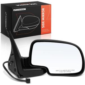 A-Premium Passenger Side Power Door Mirror - Compatible with Chevrolet Tahoe 2000-2006, Suburban 1500 2500 2000-2006, Avalanche 1500 2500 & GMC Yukon, Yukon XL 1500 2500 - Heated Manual Folding