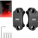 RUTU CNC Motorcycle clamp 7/8 inch Dirt Bike Brake Lever Holder Clamp 1 1/8 for Brake Master Cylinder Clutch Perch Pit Bike CRF250 DRZ YZ KX ATV Quads 4-Wheeler Handlebar Refit Accessories, Black