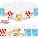 50 Pcs Christmas Lip Balm Bulk Mini Candy Cane Peppermint Flavor Lip Balms Bulk Christmas Stocking Stuffers Xmas Party Gifts Small Thank You Employee Appreciation Gifts for Women Men (Mixed Flavor)