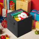 ShellKingdom Storage Bins, Foldable Fabric Storage Cubes And Cloth Storage Organizer Drawer For Closet And Toys Storage, 2 Pack (Black)