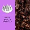 Conair Double Ceramic Hair Dryer, 1875W Blow Dryer with Diffuser and Concentrator, Ionic Conditioning, 3 Heat & 2 Speed Settings, Amazon Exclusive, White