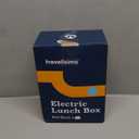 TRAVELISIMO Electric Lunch Box for Adults 80W Heated Lunch Box For Men 1.5L Stainless Steel Portable Food Warmer, 12/24/110V Electric Food Warmers for Travel & Work, Loncheras Para Hombres de Trabajo (Black)