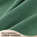 Boho Shower Curtains for Bathroom, Farmhouse Shower Curtain with Tassels, Green Shower Curtain Set, Faux Linen Fabric Shower Curtain with 12 Hooks, Hotel Quality, 72x72 Inches