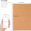 30 Pack Journal Notebook, Kraft Cover Lined Paper Journal for Traveler, Notes, Memo - Bulk Journals Sewn Brown Notebook, 80 Pages, 8.3'' x 5.5''