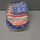 American Flag Patriotic Party Supplies Disposable dinner paper plates dessert paper plates Napkins and Cocktail napkins for Veterans Day Election Day 4th of July Independence Day Decorations, Serve 50