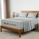 Mellanni Extra Deep Queen Sheets - 4 PC Iconic Collection Bedding - Hotel Luxury, Ultra Soft, Cooling Bed Sheets - Wrinkle, Fade, Stain Resistant (Queen, Spa Mint)