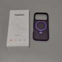 Ultra-Magnetic Stand for iPhone 17 Pro Case [Military Drop Protection] [Compatible with MagSafe] Shockproof Translucent Matte Slim Ring Holder Case for iPhone 17 Pro (Purple)