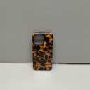 NITITOP Compatible with iPhone 15 Pro Max Case Magnetic Compatible with MagSafe Cute Leopard Amber Aesthetic Tortoise Design for Women Men Girls Soft TPU Shockproof Protective Cover - Black