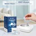 Retainer Cleaner Tablets (120 pcs), Denture Cleaning Tablets for Invisalign, Night Mouth Guard for Aligners, Remove Odors Stains and Plaque, Quick Cleanser, Mint Fresh Flavor, 4 Month Supply (Blue)