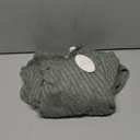 Naggoo Women's Long Sleeve Ruffle Dress Casual Crew Neck Tunic A-Line Babydoll Sweater Dresses with Pockets, Size S (Green)