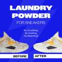 Sneaker Cleaner Kit, Shoe Cleaner for White & Colored Sneakers, Stain Remover, Deodorizer Powder, Washing Machine Safe