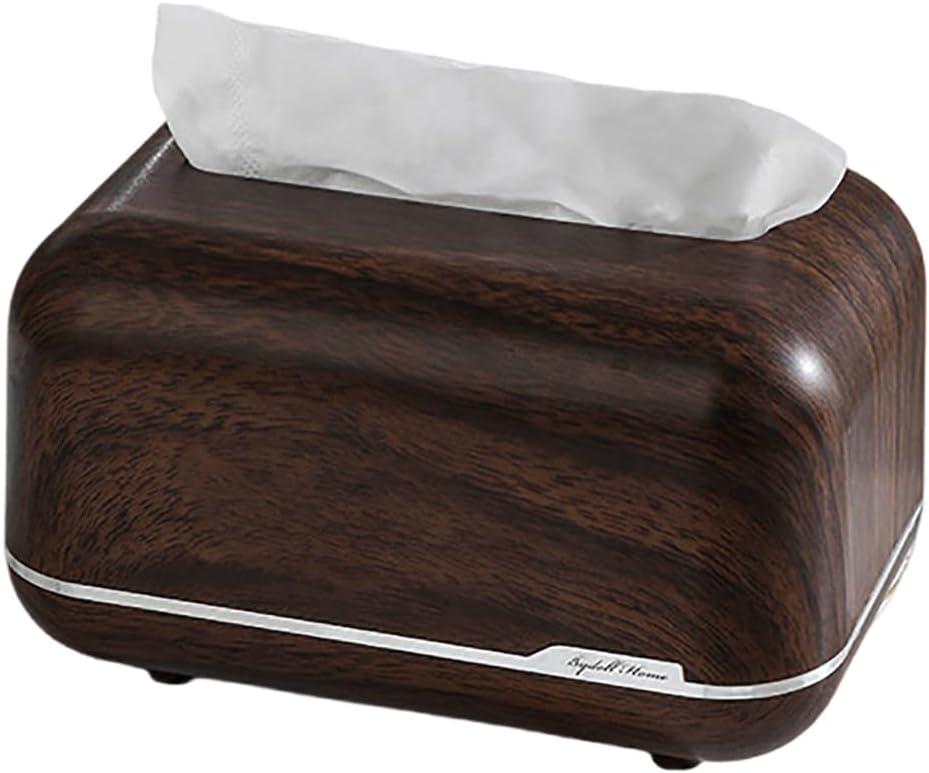 Home Office Desktop Storage Box, Rectangular Facial Tissue Holder Storage, High-end Fashion Tissue Box, Facial Plastic Tissue Box, for Bathroom, Countertop, Living Room, Bedroom (7x5x4in)