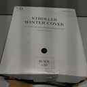 Warm and Cozy Winter Stroller Cover for Baby - Waterproof Bunting Bag with Soft Fleece Lining and Universal Fit for Strollers - Protective Footmuff Blanket for Ultimate Comfort in Wind, Rain & Snow (Black)