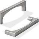 khtumeware 10 Pack Solid Handles 5-Inch(128mm) Brushed Nickel Cabinet Pulls,Heavy Duty for Kitchen Cabinets, Cupboards, Drawers and Bathroom Hardware