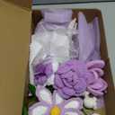 Crochet Flower Bouquet, Handmade Crochet Flowers Knitted Flowers Bouquet for Mother's Day Anniversary Birthday Graduation Lover Valentines Day Gifts(Purple)