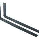 Vestil F4-1.75-48-CPL Forged Steel Forks with Carriage Pin 48 in. x 1-3/4 in. 5,000 Lb. Capacity Black