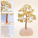 Citrine Crystal Tree Birthday Gifts for Women,Crystal Tree of Life Sister Birthday Gifts for Mom,Home Decor Office Desktop Dcor,Healing Crystals Ener,Feng Shui,Money,Good Luck (Yellow)