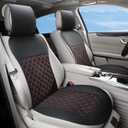 2pcs Car Seat Covers,Leather Water Proof Material No Slip Soft Car Seat