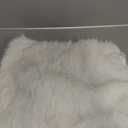 WDIRARA Women's Fuzzy 2 Piece Outfits Bandeau Crop Top Bodycon Mini Skirt Set Party Club Outfits (Large, White)