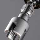 3 Pcs PVC Pipe Threader With Plumber Tape, Heavy Duty 1/2'' & 3/4'' Integrated Internal & External Pipe Threading Tool For Electric Drill Compatible, 2 in 1 Dual-Function DN15 PVC Pipe Thread Kit