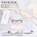 FONHCOO Blue Light Blocking Glasses Women Men Computer Eyeglasses,TR90 Fashion Round Transparent Anti Blue Light Glasses with Anti Eyestrain & UV Glare for Gaming & Reading (Tortoise)