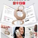 TORRAS Upgrade Gen2.0 (Dual-Ring) Fit for MagSafe Phone Grip Ring Holder, Kickstand Magnetic, Compatible with MagSafe Accessories for iPhone 17/16/15/14/13/12/11 Samsung, Google, Android, Desert Gold