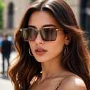 Perfectmiaoxuan Polarized Sunglasses Men Women UV400 Anti-Glare Driving Fishing Hiking Acetate Frame Retro Sun Glasses