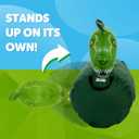 Waddle Large Inflatable Bouncy Hopper - Ride On, Indoor, Outdoor Toys, Bouncy Horse for Girls and Boys, Durable, Easy Grip Handles, Dinosaur Toys, Kids, Up to 250lbs, Ages 5 and Up (Trex)