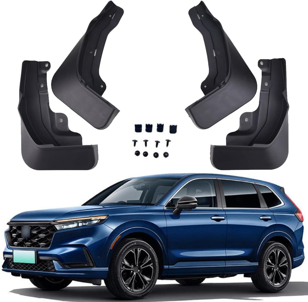 4pcs Mud Flaps Splash Guards Compatible for Honda CR-V CRV 2023 2024 2025 Front and Rear Fender Cover Mudguards Mudflaps Car Accessories