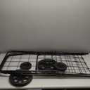 Whitmor Extra Large Utility Foldable Shopping Cart with Wheels, 100 Lb Capacity, Heavy Duty Grocery Cart with Steel Frame, Foam Handle, Rolling Collapsible Utility Trolley for Grocery, Laundry, Black (17.4"L x 16.4"W x 40.12"H)